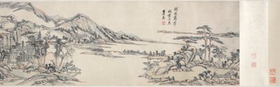 Green Peaks under Clear Sky: After Huang Gongwang, 1703-1708. od Wang Yuanqi