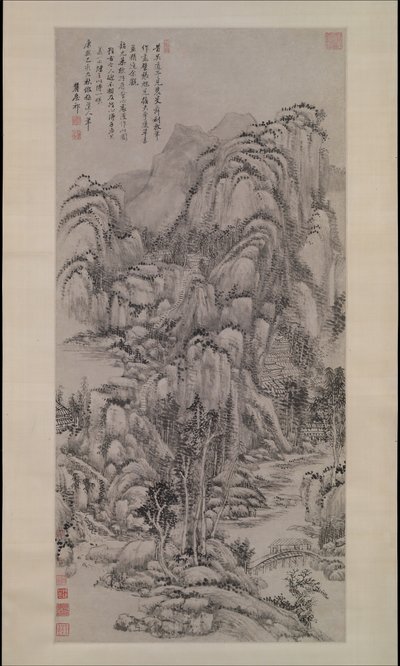 Krajina po Wu Zhen, z roku 1695. od Wang Yuanqi