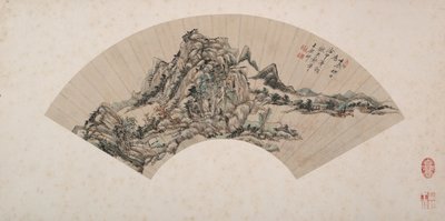 Krajina ve stylu Huang Gongwang od Wang Yuanqi