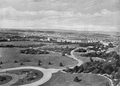 Barnsley Park and Town, c1896 od Warner Gothard