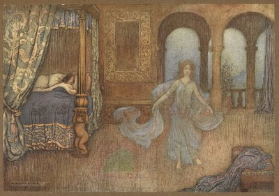 Víla se zjevuje princi z Myrty. od Warwick Goble