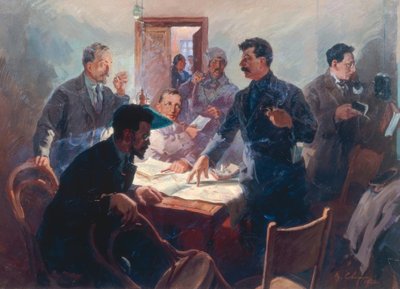 Vůdci Říjnové revoluce od Wassili Semjonowitsch Swarog