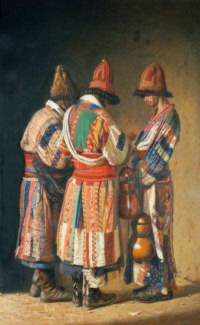 Dervišové ve svátečních kostýmech (Taškent) od Wassili W. Werestschagin