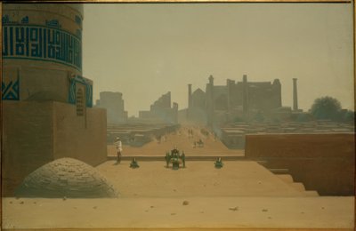 Ráno hlavní ulice v Samarkandu od Citadely od Wassili W. Werestschagin
