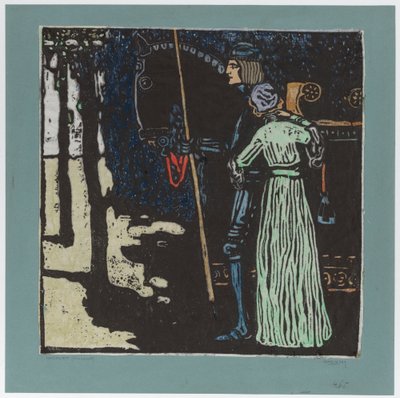 Rozloučení (velká verze) (druhá verze) od Wassily Kandinsky
