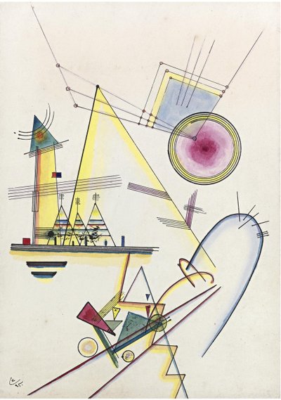 "" Turtle Delicate "" (Delicate Soul) Painter Day Vassily Kandinsky (au Wassily Kandinsky od Wassily Kandinsky