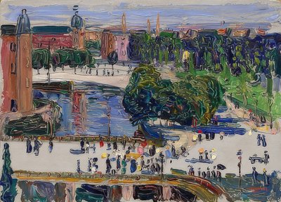 Amsterdam - pohled z okna. 1904 od Wassily Kandinsky