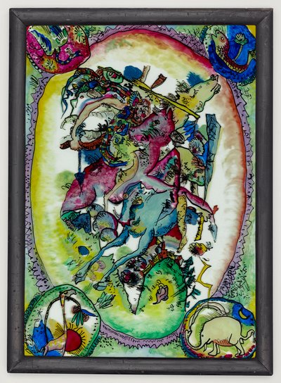 Apokalyptičtí jezdci II od Wassily Kandinsky
