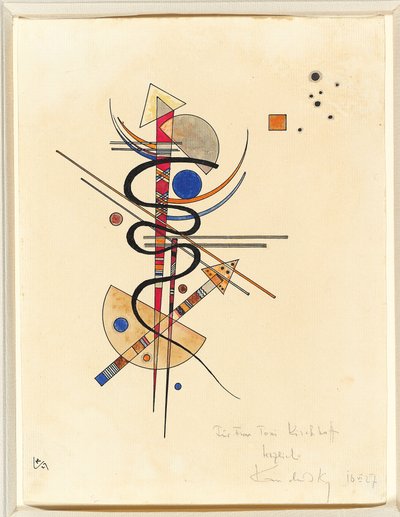Akvarel pro paní Toni Kirchhoff od Wassily Kandinsky