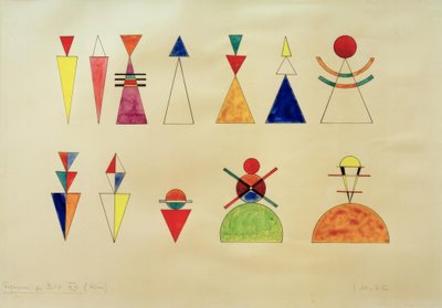 Obrazy na výstavě, figurky k obrazu XVI od Wassily Kandinsky