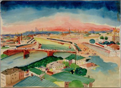 Pohled na Moskvu od Wassily Kandinsky