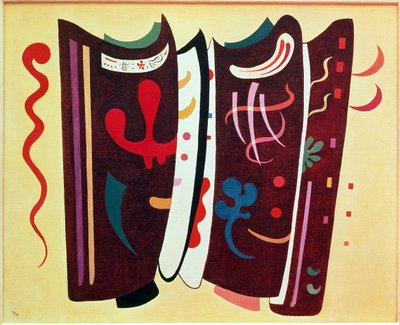 Hnědá s doplňkem od Wassily Kandinsky