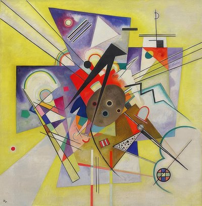 Žlutý doprovod. 1924 od Wassily Kandinsky