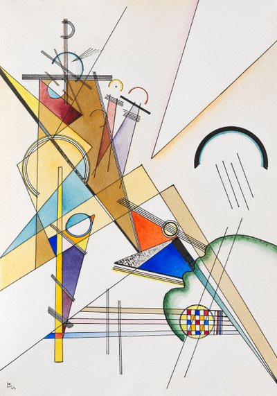 Tkáň, 1923. od Wassily Kandinsky