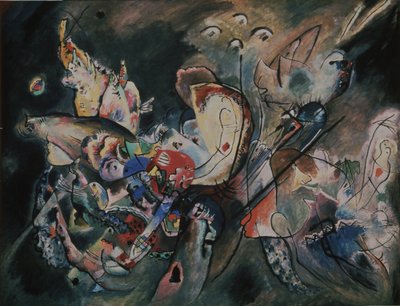 Ponurý. Složení č. 221, 1917 od Wassily Kandinsky