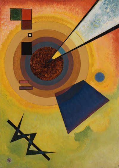 Zelená a červená od Wassily Kandinsky