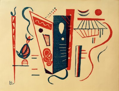 Dřevoryt pro XX. siècle, č. 5/6 od Wassily Kandinsky