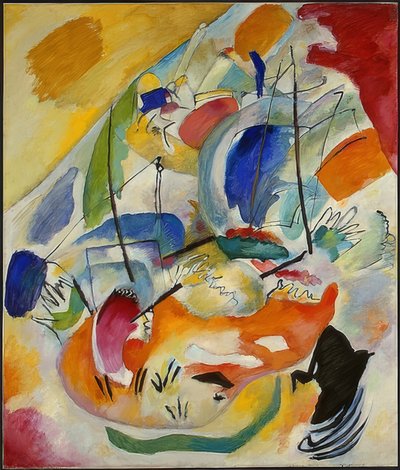 Improvizace 31 (námořní bitva). 1913 od Wassily Kandinsky