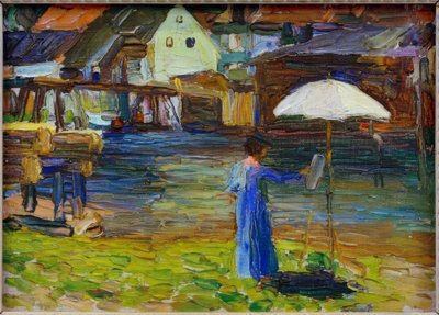 Kallmünz - Gabriele Münter obraz I od Wassily Kandinsky