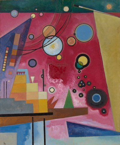 Kandinskij - Těžká červená, 1924 (červenec) od Wassily Kandinsky