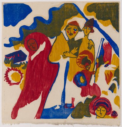 Klänge S. 85 (Bauer und Student) od Wassily Kandinsky
