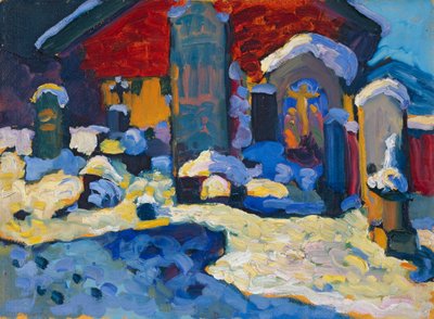 Kochel – Friedhof od Wassily Kandinsky