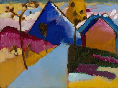 Kochel, Přímá ulice, 1909. od Wassily Kandinsky