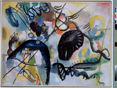 ""Černá skvrna"" Malba Vasilije Kandinského (nebo Wassily Kandinského nebo Kandinského od Wassily Kandinsky