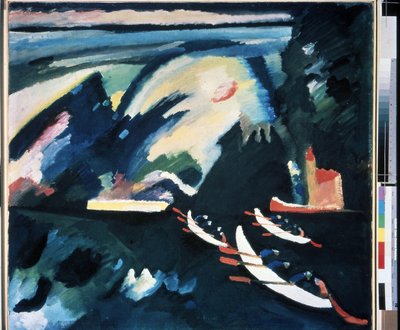 "" Le Lac "" Painter Day Vassily Kandinsky (neboli Wassily Kandinsky od Wassily Kandinsky