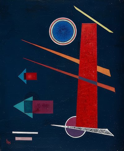 Silná červená. 1928 od Wassily Kandinsky