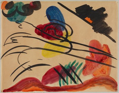 Se třemi jezdci od Wassily Kandinsky