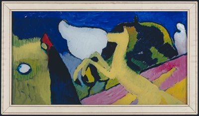 Se žlutým koněm od Wassily Kandinsky