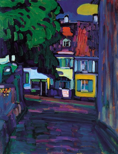 Murnau, Domy v Obermarkt, 1908 od Wassily Kandinsky