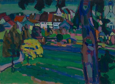 Murnau - Studie na "Krajina s kmenem stromu" od Wassily Kandinsky