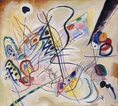 Hudební předehra, Violet Wedge. 1919 od Wassily Kandinsky