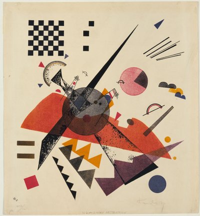 "" Orange "" Den litografie Vasilij Kandinskij (Ó Vasilij Kandinskij od Wassily Kandinsky
