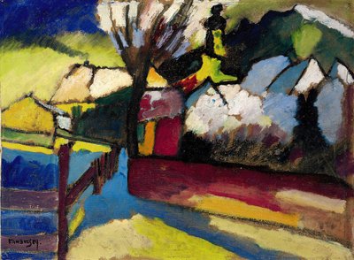 ""Podzimní krajina se stromem"" Obraz Wassily Kandinsky (nebo Wassily Kandinski nebo Kandinskij od Wassily Kandinsky