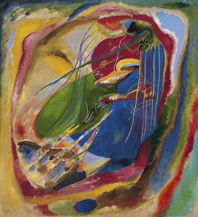 Obraz se třemi skvrnami, č. 196, 1914 od Wassily Kandinsky