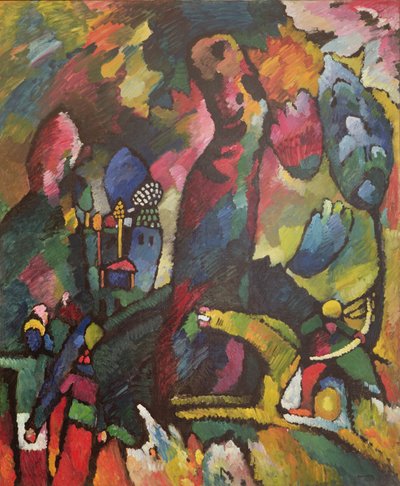Obrázek s lukostřelcem, 1909 od Wassily Kandinsky