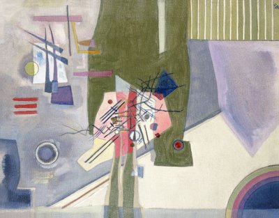 Růžová v šedé od Wassily Kandinsky