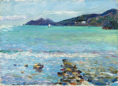 Rapallo, pohled na Portofino. Kolem roku 1906 od Wassily Kandinsky