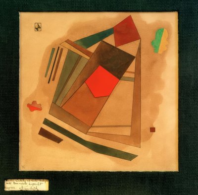 Červená na náměstí od Wassily Kandinsky