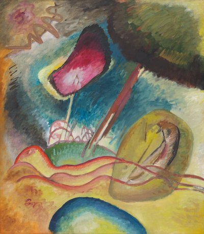 Červená skvrna (noční) od Wassily Kandinsky