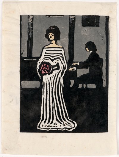 Zpěvačka (druhý stav) od Wassily Kandinsky