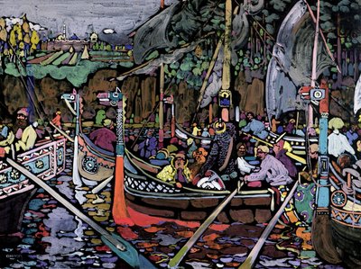 Píseň o Volze, 1906 od Wassily Kandinsky