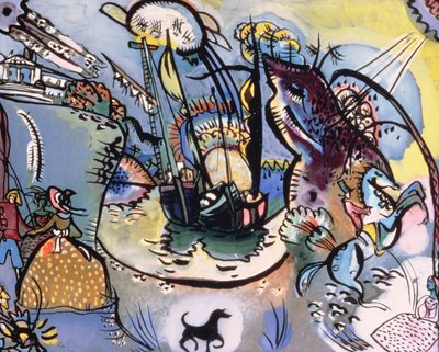 Přístav, 1916 od Wassily Kandinsky