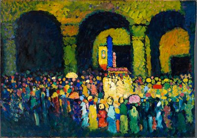 Ludwigskirche v Mnichově (1908) od Wassily Kandinsky