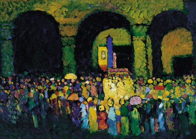 Ludwigskirche v Mnichově, 1908 od Wassily Kandinsky