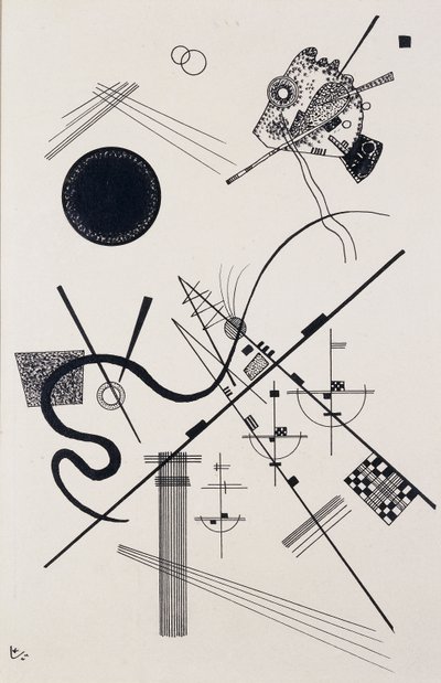 Bez názvu (Výkres 4); Bez názvu (Dessin 4) od Wassily Kandinsky