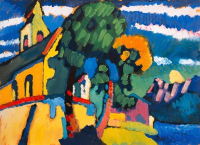 Vesnický kostel v Riegsee od Wassily Kandinsky